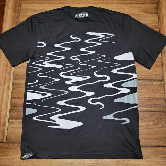 Star Buds Black Unisex Smoke Tee "Est. 2013" - Size Medium - Picture 3 of 6